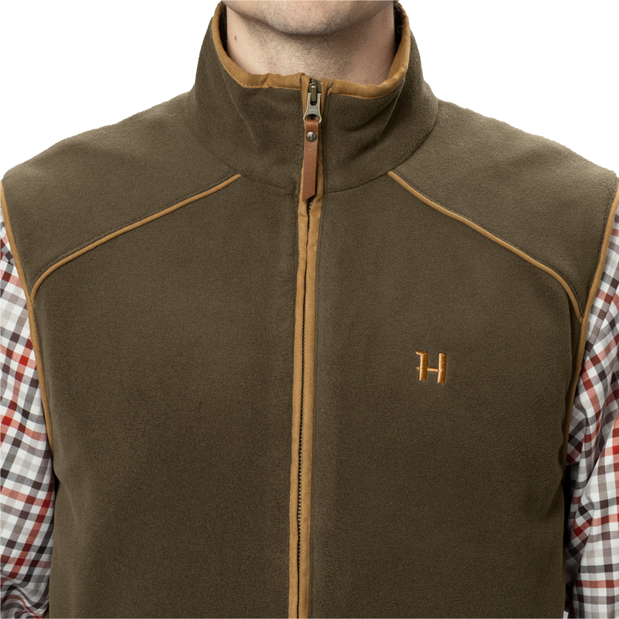 2026 Harkila Mens Sandhem 200 Waistcoat 1201153 - Willow Green